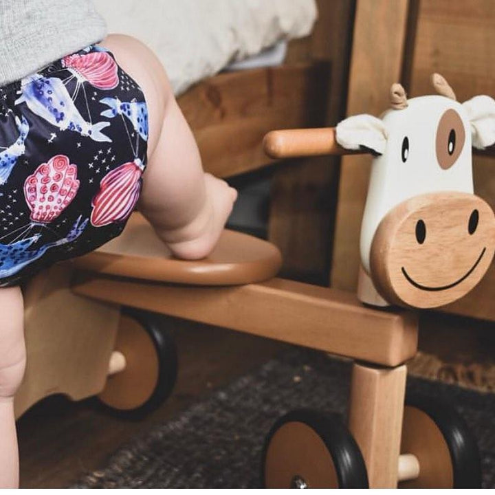 Calffy Paddie Rider Ride-On Cow Im Toy Kids Riding Vehicles at Little Earth Nest Eco Shop