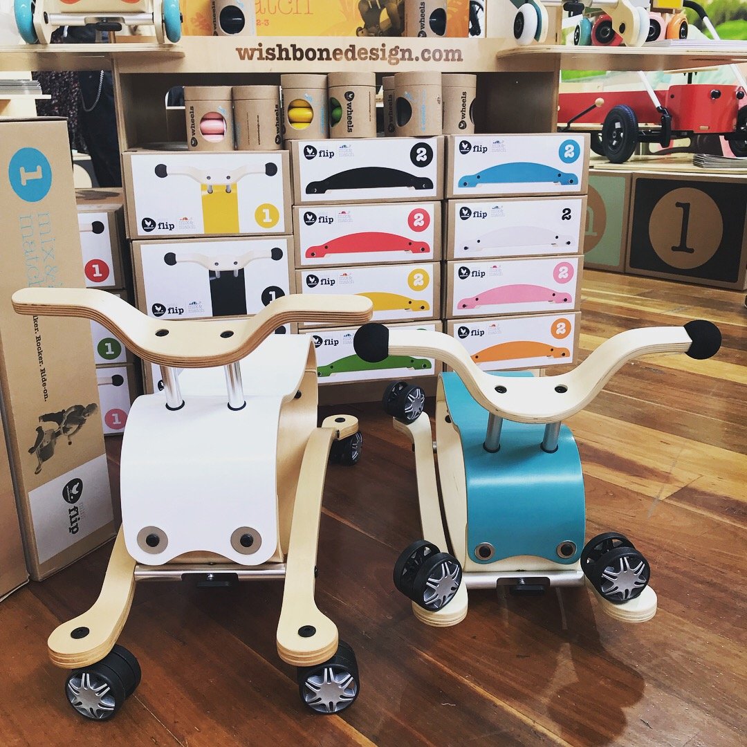 Wishbone Mini Flip Racer with Race Base Wishbone Australia Toys at Little Earth Nest Eco Shop Geelong Online Store Australia
