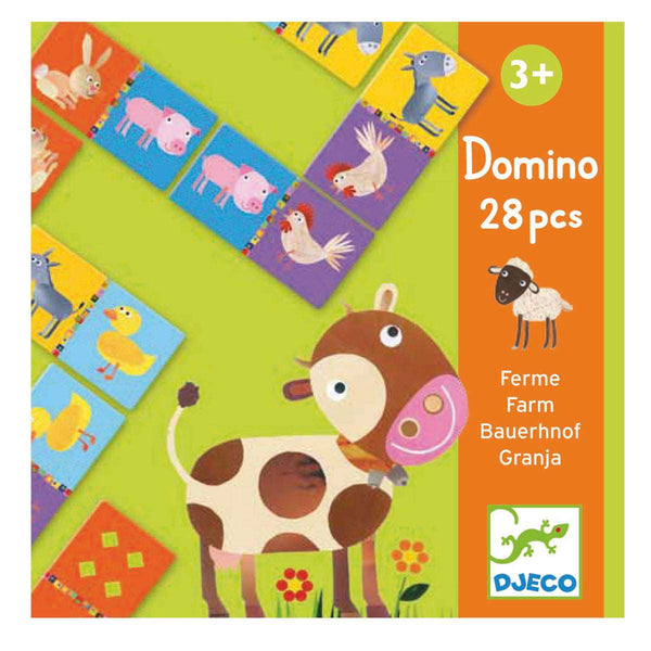 Djeco Domino Farm Djeco Games at Little Earth Nest Eco Shop