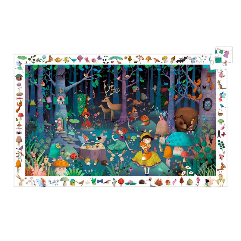 Djeco Enchanted Forest Puzzle 100 Piece Djeco Puzzles at Little Earth Nest Eco Shop Geelong Online Store Australia