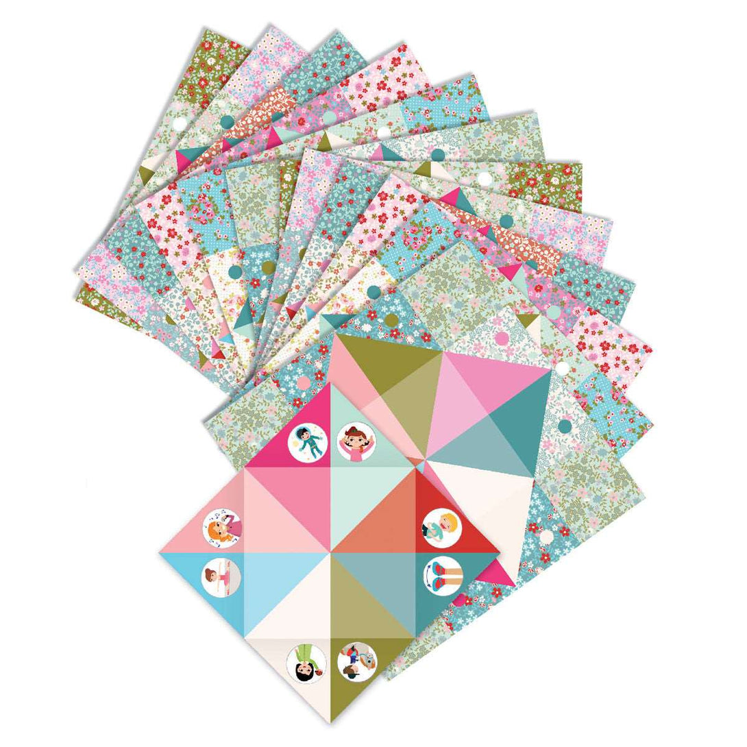 Djeco Origami Fortune Tellers Flowers Djeco Origami Paper Flowers at Little Earth Nest Eco Shop Geelong Online Store Australia