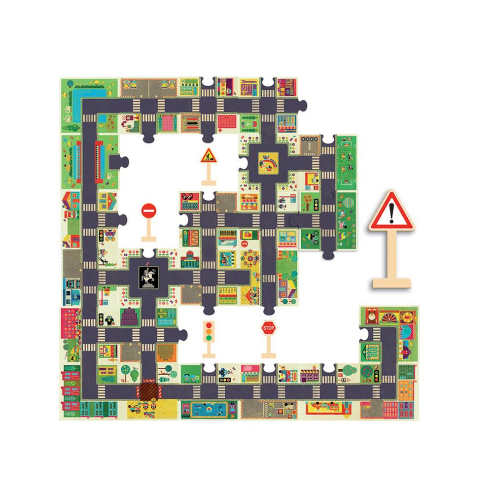 Djeco Giant Puzzle The City Djeco Puzzles at Little Earth Nest Eco Shop Geelong Online Store Australia