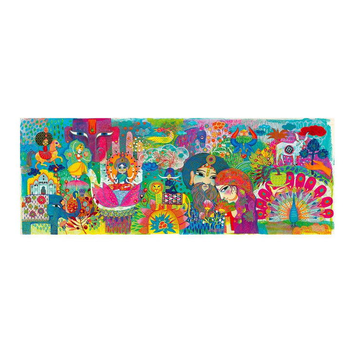 Djeco Magic India Puzzle and Poster Set Djeco Puzzles at Little Earth Nest Eco Shop