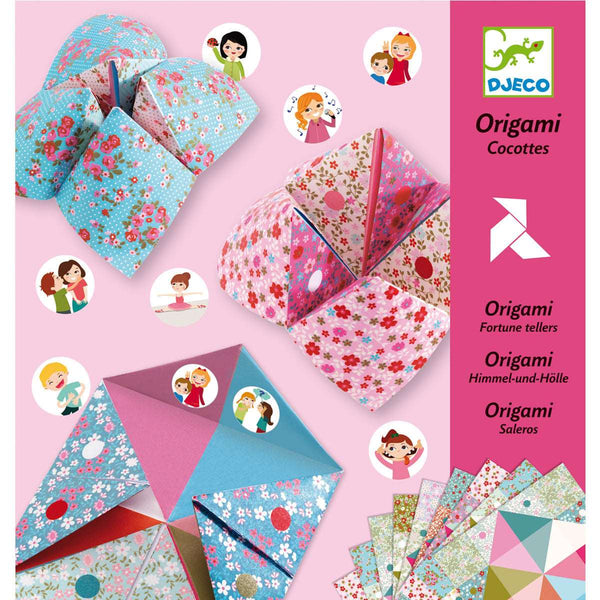 Djeco Origami Fortune Tellers Flowers Djeco Origami Paper Flowers at Little Earth Nest Eco Shop Geelong Online Store Australia