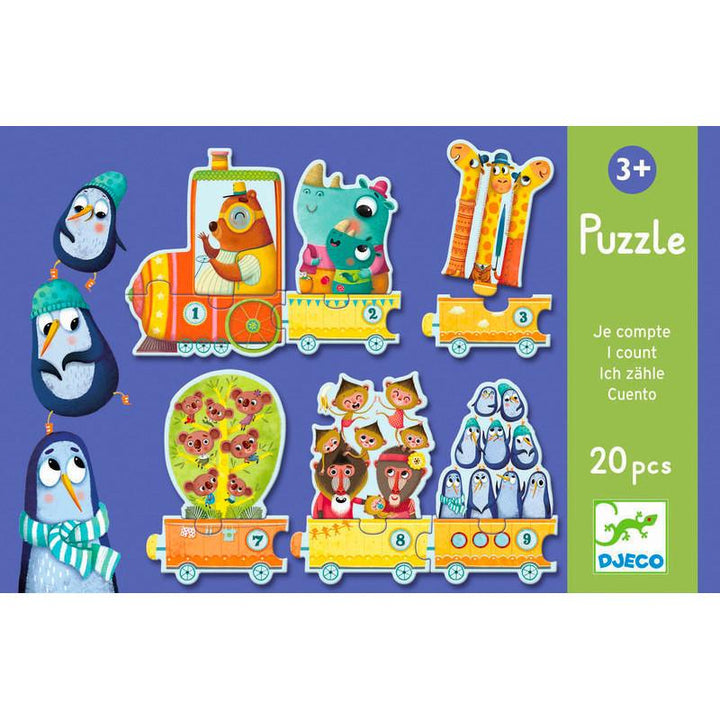 Djeco Duo Puzzle Djeco Puzzles Counting at Little Earth Nest Eco Shop