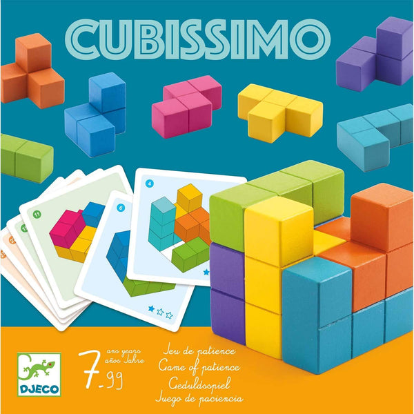 Djeco Cubissimo Wooden Cube Puzzle Djeco Puzzles at Little Earth Nest Eco Shop
