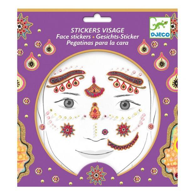Kids Face Stickers by Djeco Djeco Art and Craft Kits Indian Princess at Little Earth Nest Eco Shop Geelong Online Store Australia