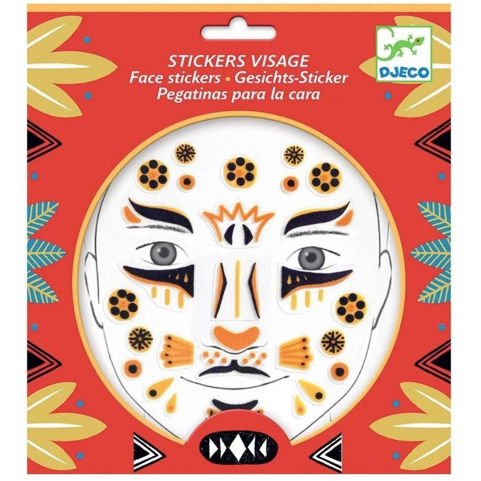 Kids Face Stickers by Djeco Djeco Art and Craft Kits Leopard at Little Earth Nest Eco Shop Geelong Online Store Australia