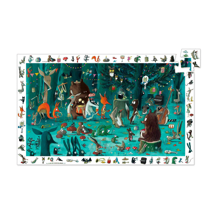 Djeco The Orchestra Puzzle Observation and Poster Djeco Puzzles at Little Earth Nest Eco Shop