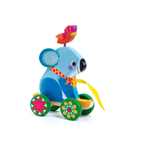 Djeco Otto Pull Along Koala Djeco Push and Pull Toys at Little Earth Nest Eco Shop Geelong Online Store Australia