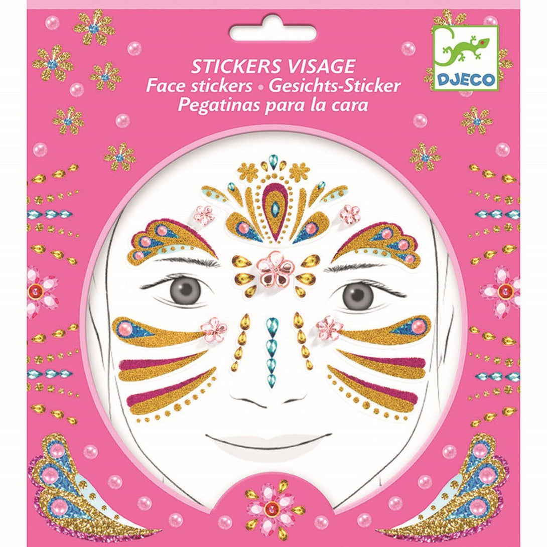 Kids Face Stickers by Djeco Djeco Art and Craft Kits Golden Princess at Little Earth Nest Eco Shop Geelong Online Store Australia