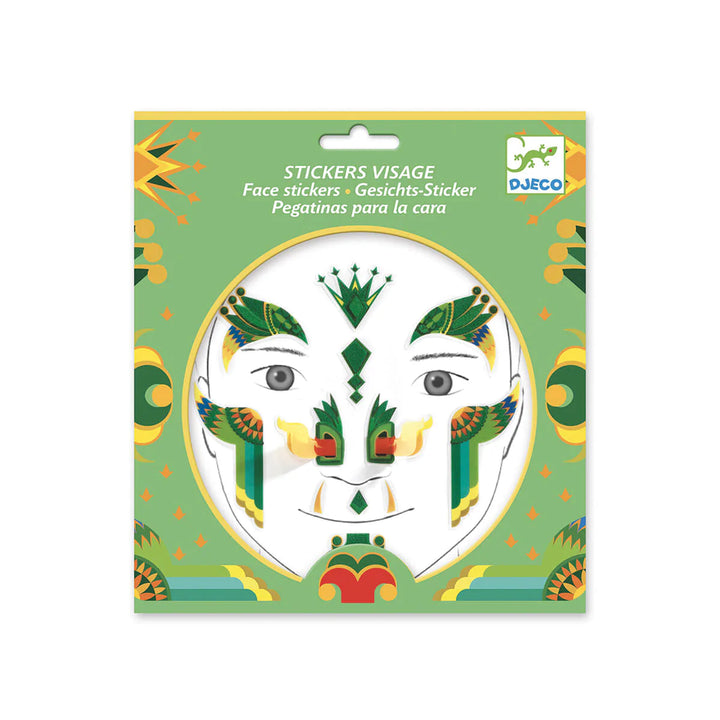 Kids Face Stickers by Djeco Djeco Art and Craft Kits Dragon at Little Earth Nest Eco Shop