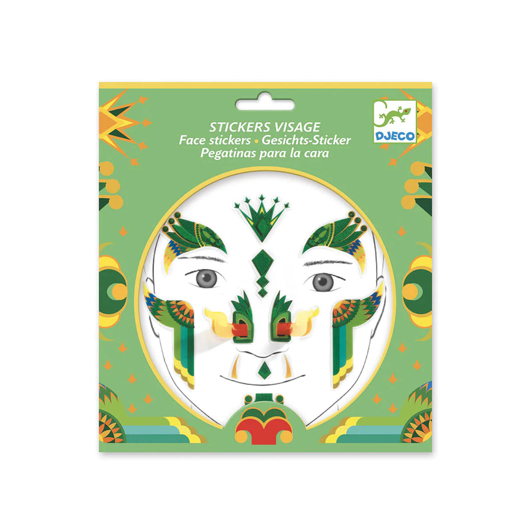 Kids Face Stickers by Djeco Djeco Art and Craft Kits Dragon at Little Earth Nest Eco Shop Geelong Online Store Australia
