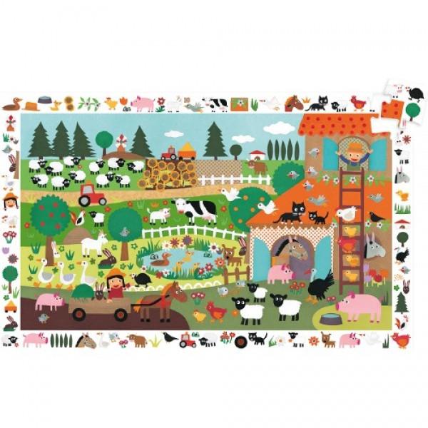 Djeco Farm Observation Puzzle 35 Piece Djeco Puzzles at Little Earth Nest Eco Shop Geelong Online Store Australia
