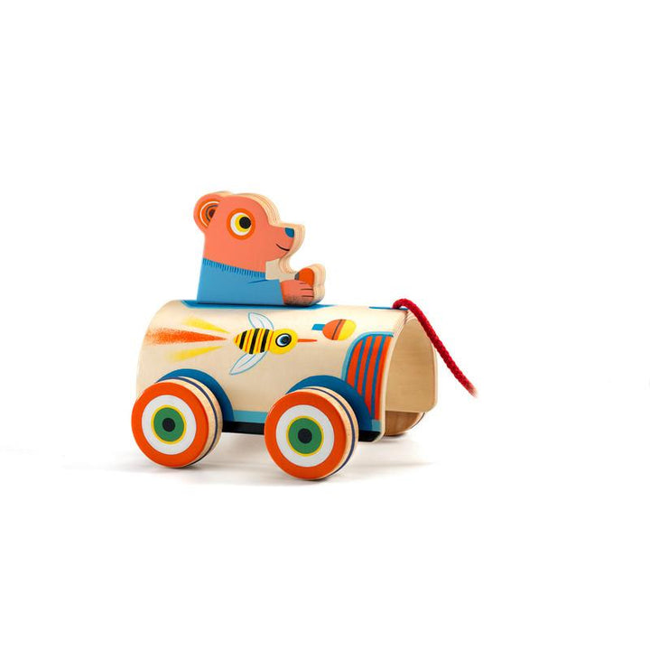 Djeco Pull Along Toy Roli Max Djeco Push and Pull Toys at Little Earth Nest Eco Shop