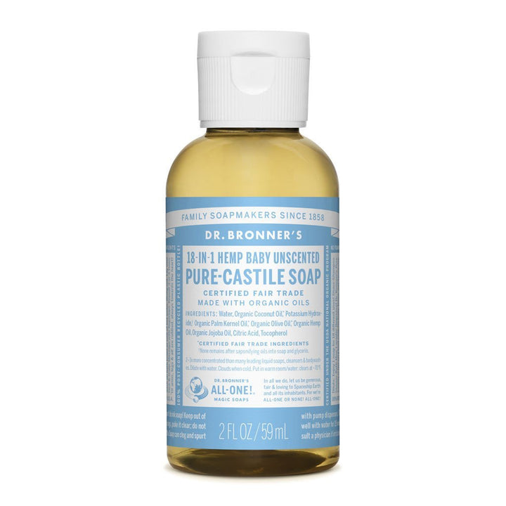 Dr Bronners Pure Castille Soap Baby Mild Dr Bronners Bath and Body at Little Earth Nest Eco Shop