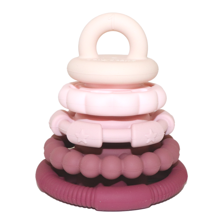 Jellystone Designs Silicone Stacker Neutrals Jellystone Designs Dummies and Teethers Dusty at Little Earth Nest Eco Shop