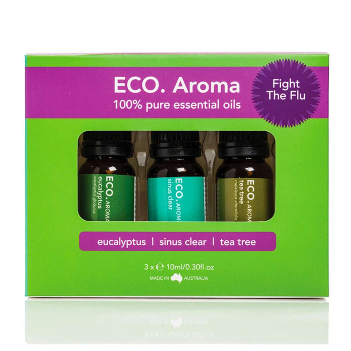 Eco Aroma Fight The Flu Pack Eco Aroma Essential Oils at Little Earth Nest Eco Shop