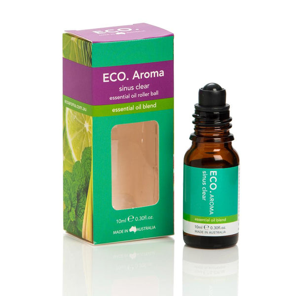 Eco Aroma Sinus Clear Rollerball Eco Aroma Essential Oils at Little Earth Nest Eco Shop Geelong Online Store Australia
