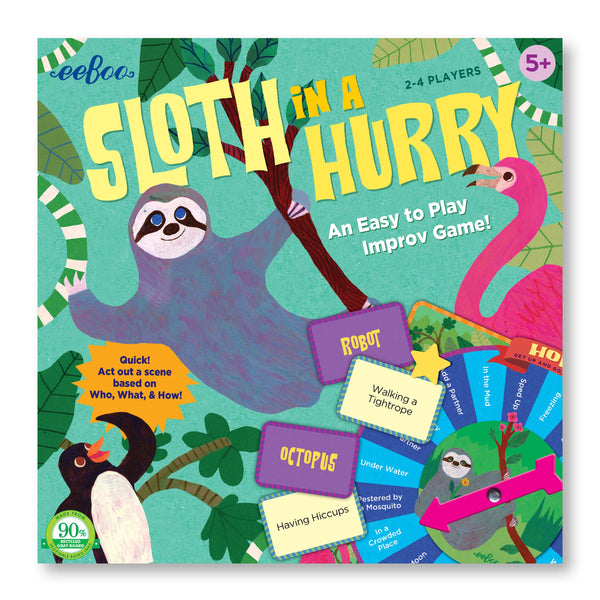 Sloth in a Hurry Game Eeboo Games at Little Earth Nest Eco Shop