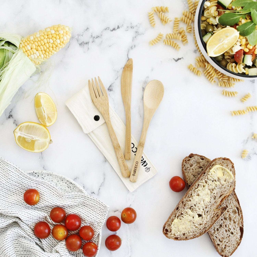 Ever Eco Bamboo Cutlery Set Ever Eco Cutlery at Little Earth Nest Eco Shop Geelong Online Store Australia
