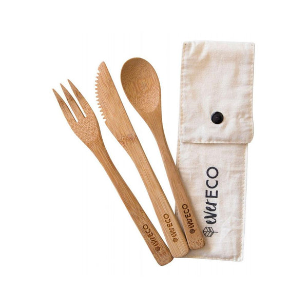 Ever Eco Bamboo Cutlery Set Ever Eco Cutlery at Little Earth Nest Eco Shop