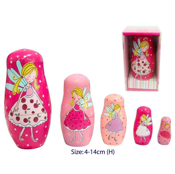 Fun Factory Wooden Nesting Dolls Fun Factory Activity Toys Fairy at Little Earth Nest Eco Shop Geelong Online Store Australia