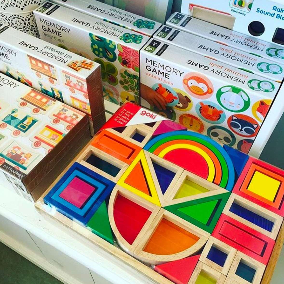 Goki Rainbow Window Bricks – Little Earth Nest
