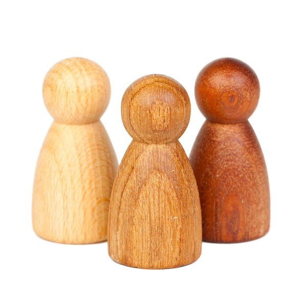 Grapat Nins in Natural Set of 3 Grapat Dolls, Playsets & Toy Figures at Little Earth Nest Eco Shop
