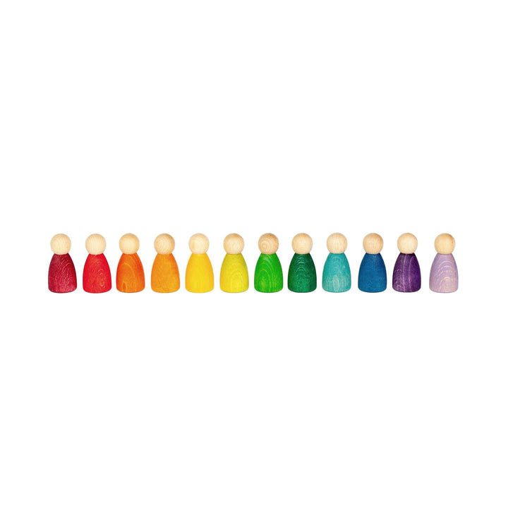 Grapat Nins Rainbow Set of 12 Grapat Dolls, Playsets & Toy Figures at Little Earth Nest Eco Shop