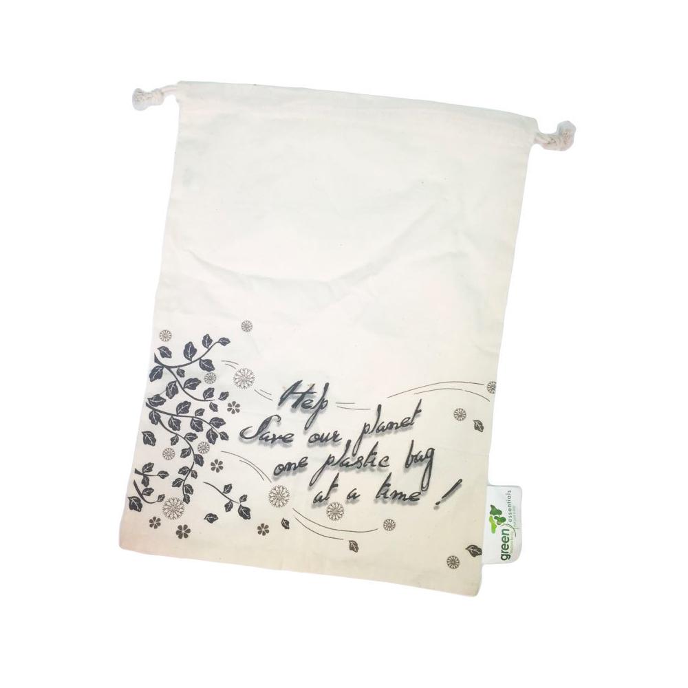 Green Essentials Reusable Produce Bag Green Essentials Reusable Bags Solid Weave at Little Earth Nest Eco Shop Geelong Online Store Australia