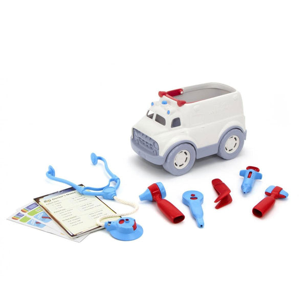Green Toys Ambulance and Doctors Kit Green Toys Push and Pull Toys at Little Earth Nest Eco Shop