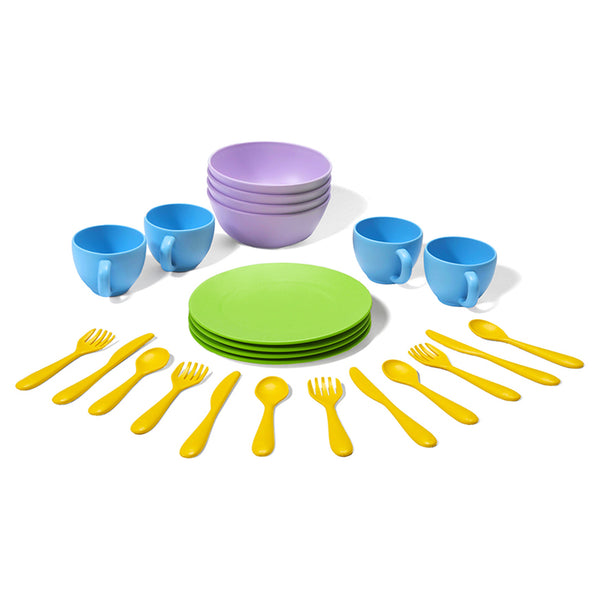 Green Toys Dish Set Green Toys Pretend Play at Little Earth Nest Eco Shop