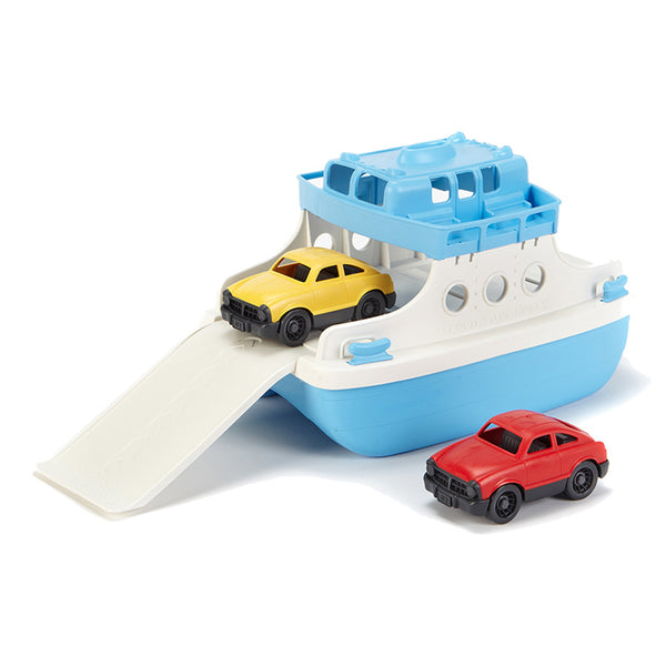 Green Toys - Ferry Boat with 2 Mini Cars Green Toys Play Vehicles at Little Earth Nest Eco Shop