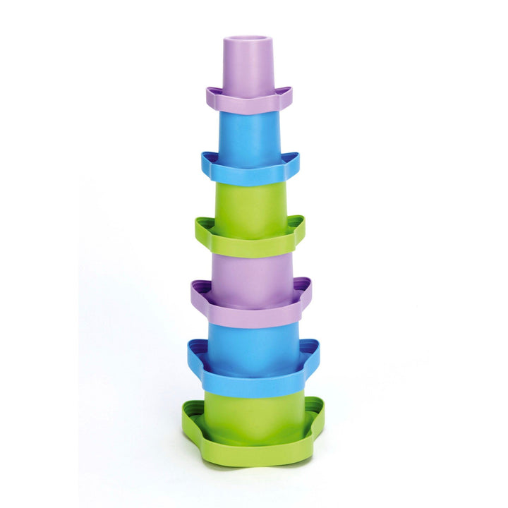 Green Toys Stacking Cups Green Toys Bath Toys at Little Earth Nest Eco Shop