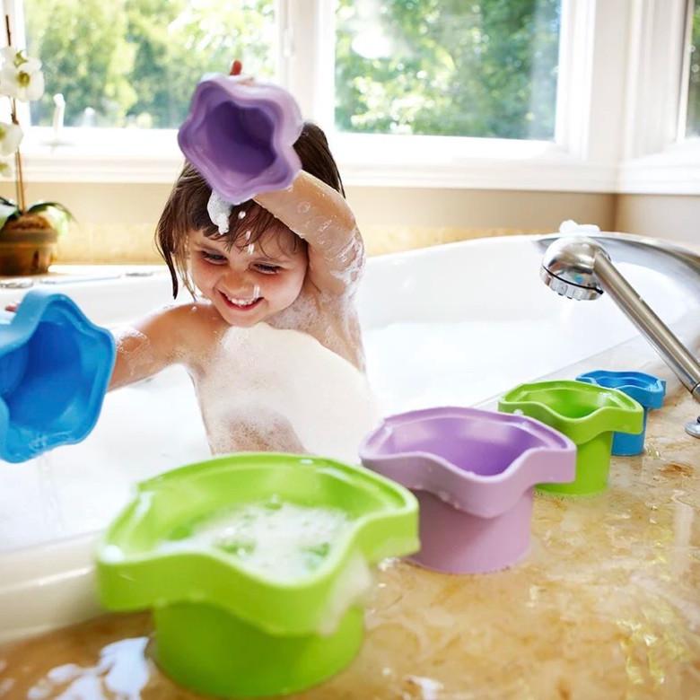 Green Toys Stacking Cups Green Toys Bath Toys at Little Earth Nest Eco Shop Geelong Online Store Australia