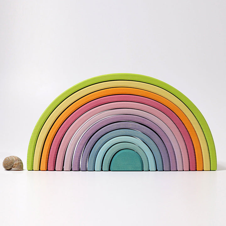 Grimms Rainbow Grimms Toys L / Pastel at Little Earth Nest Eco Shop