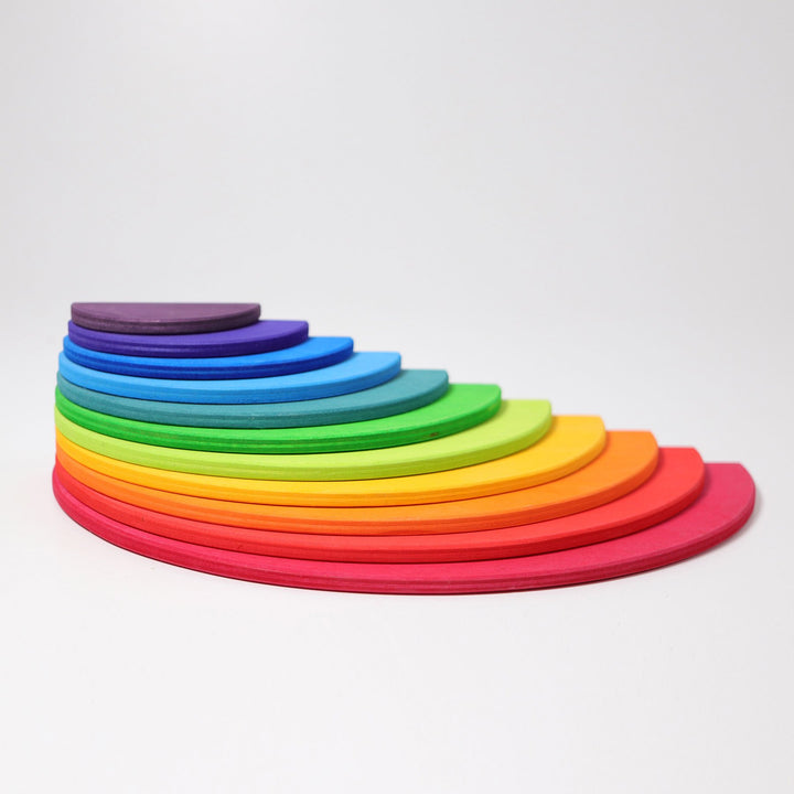 Grimms Semi Circles Grimms Activity Toys Rainbow at Little Earth Nest Eco Shop