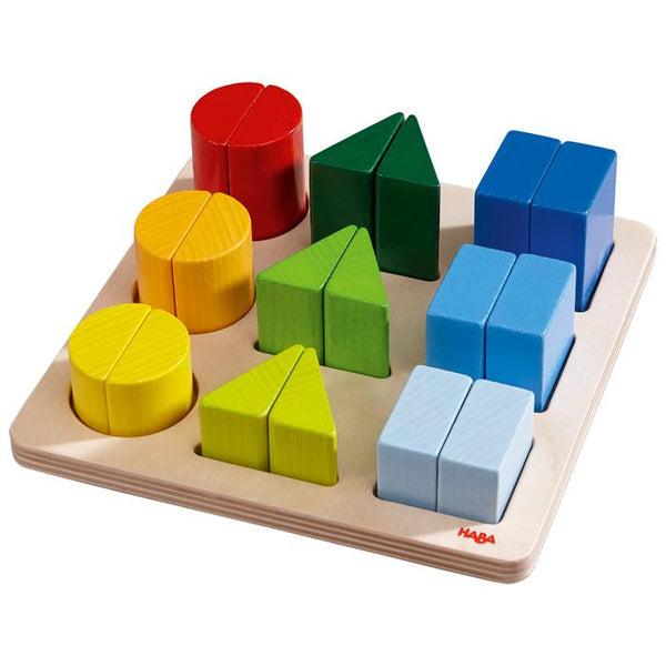 Haba Rainbow Shapes Puzzle Haba Puzzles at Little Earth Nest Eco Shop Geelong Online Store Australia