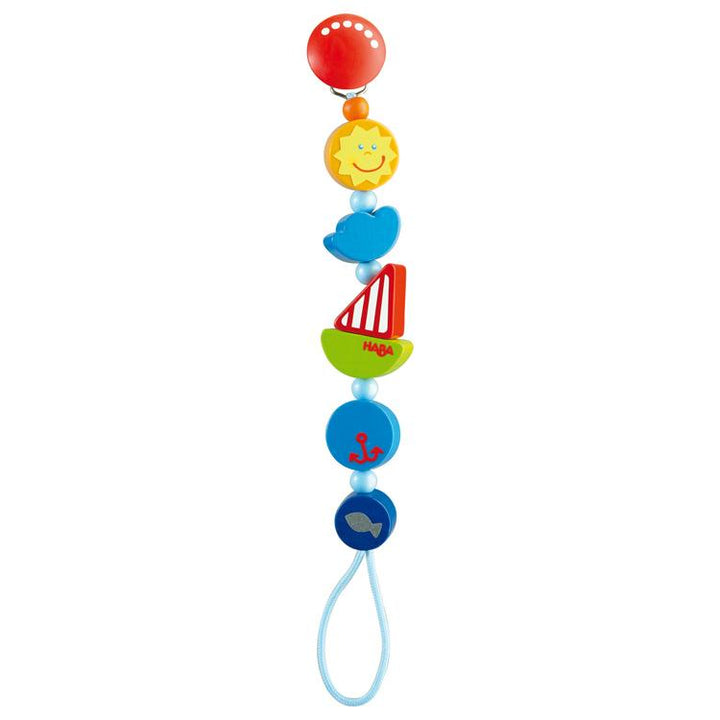 Haba Dummy Chain Haba Dummies and Teethers Ship Ahoy at Little Earth Nest Eco Shop