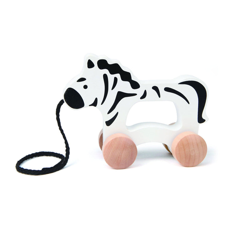 Hape Push and Pull Toy Hape Push and Pull Toys Zebra at Little Earth Nest Eco Shop