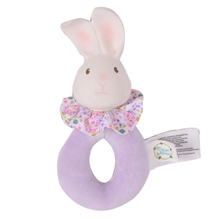 Havah Bunny Rattle Little Earth Nest Dummies and Teethers at Little Earth Nest Eco Shop