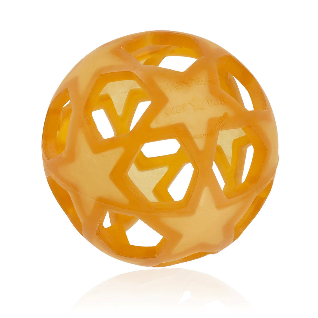 Hevea Natural Rubber Star Ball Hevea Baby Bath and Body Natural at Little Earth Nest Eco Shop Hevea Natural Rubber Star Ball - Hevea Star Ball Geelong Online Store Australia