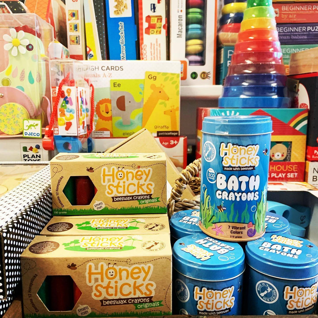 Honeysticks Beeswax Crayons Set Honeysticks Crayons at Little Earth Nest Eco Shop Geelong Online Store Australia