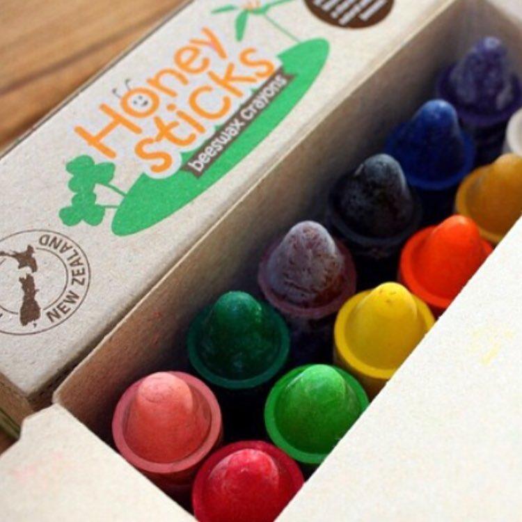 Honeysticks Beeswax Crayons Set Honeysticks Crayons at Little Earth Nest Eco Shop Geelong Online Store Australia