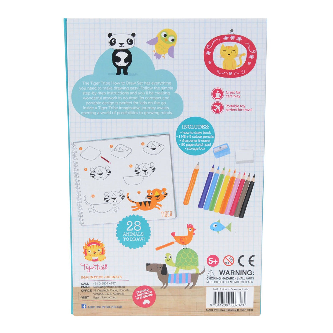 Tiger Tribe How to Draw Set Tiger Tribe Art and Craft Kits at Little Earth Nest Eco Shop Geelong Online Store Australia