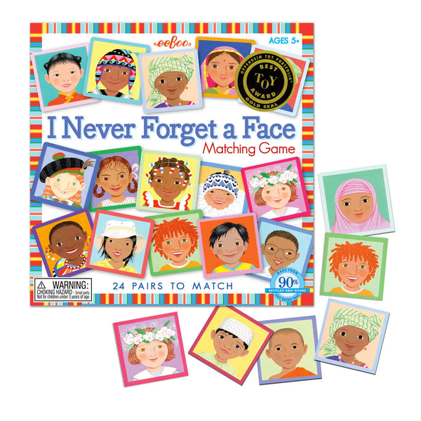 I Never Forget A Face Game Eeboo Games at Little Earth Nest Eco Shop