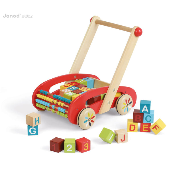 Janod ABC Walker Janod Baby Walkers and Entertainers at Little Earth Nest Eco Shop Geelong Online Store Australia