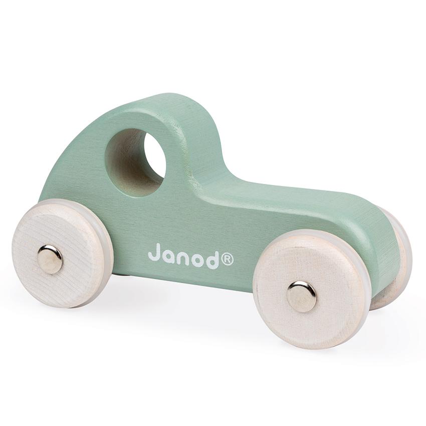 Janod Cocoon Wooden Toy Cars Janod Play Vehicles Green Truck at Little Earth Nest Eco Shop Geelong Online Store Australia