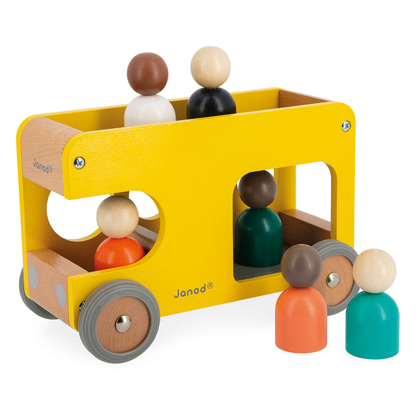 Janod School Bus Janod at Little Earth Nest Eco Shop Geelong Online Store Australia